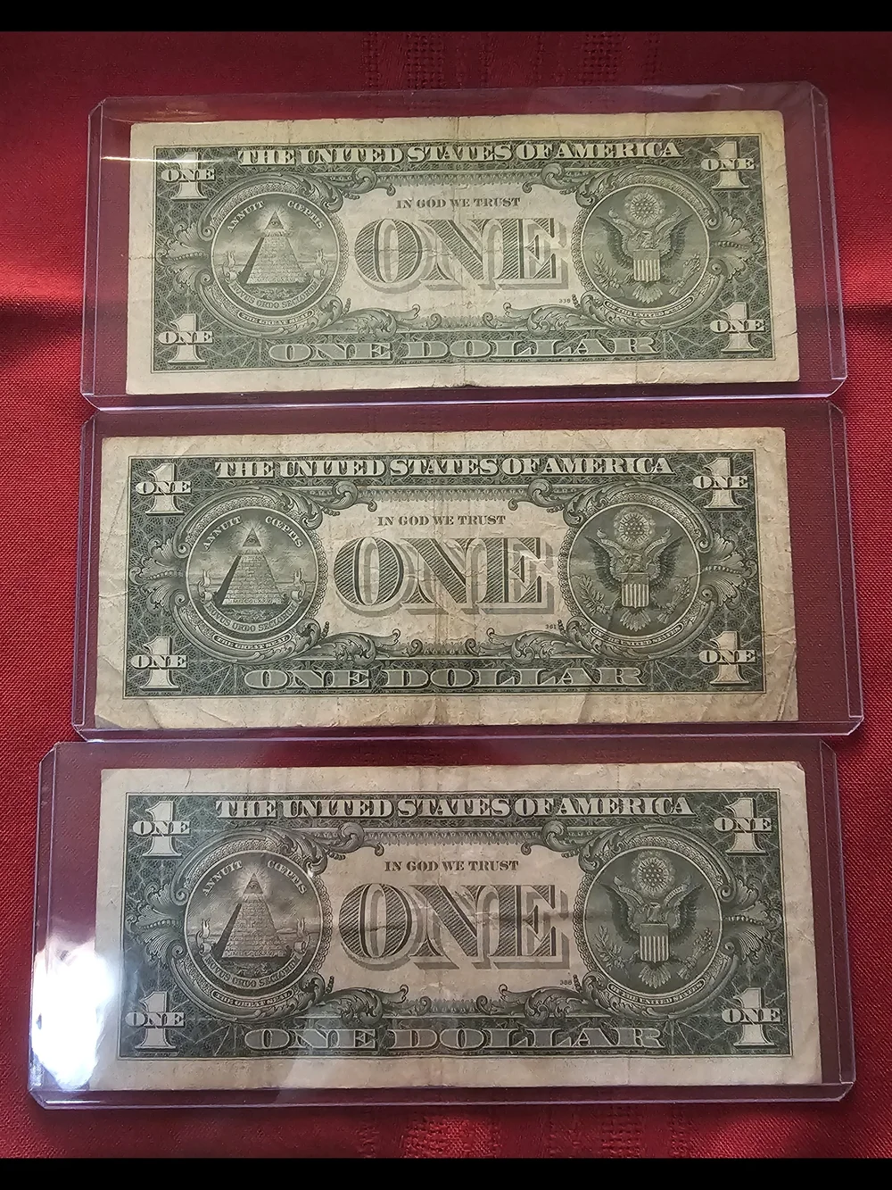 Vintage Silver Certificate Necktie - Black/Gray Pattern - Picture 2 of 5